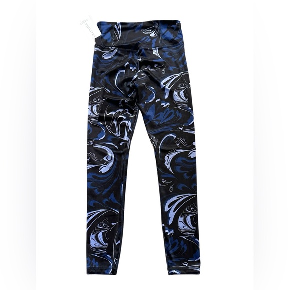 NWT Athleta Women's Elation Velvet Tight  Size Small Color Agate Paisley Black - Picture 2 of 8
